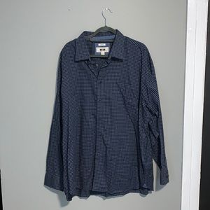 Navy blue & purple dress shirt